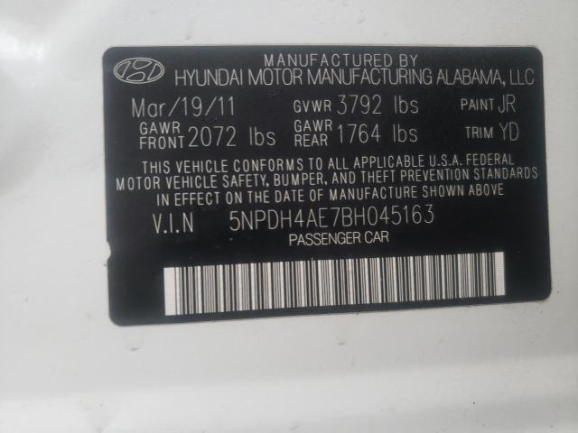 Продажа на аукционе авто 2011 Hyundai Elantra Gls, vin: 5NPDH4AE7BH045163, номер лота: 39545423
