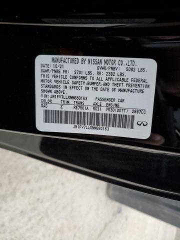 Aukcja sprzedaży 2022 Infiniti Q60 Red Sport 400, vin: JN1FV7LLXNM680163, numer aukcji: 40225933