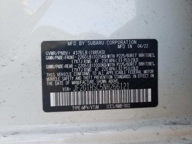 Aukcja sprzedaży 2022 Subaru Crosstrek Sport, vin: JF2GTHSC5NH266121, numer aukcji: 39566803