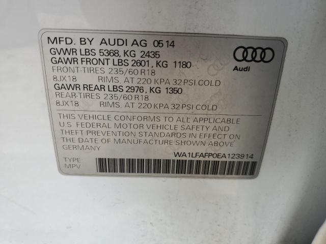 Aukcja sprzedaży 2014 Audi Q5 Premium Plus, vin: WA1LFAFP0EA123914, numer aukcji: 39697093