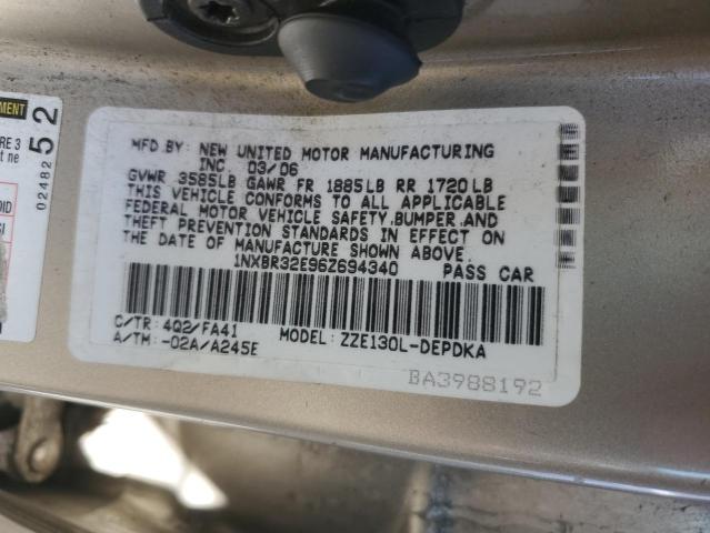 40306333 :رقم المزاد ، 1NXBR32E96Z694340 vin ، 2006 Toyota Corolla Ce مزاد بيع