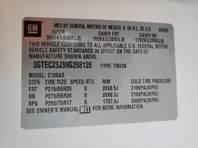 Продаж на аукціоні авто 2009 Gmc Sierra C1500 Sle, vin: 3GTEC23J39G268126, номер лоту: 39165073