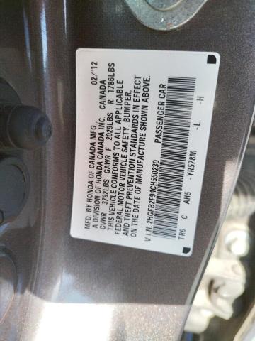 Aukcja sprzedaży 2012 Honda Civic Exl, vin: 2HGFB2F94CH550230, numer aukcji: 40301973