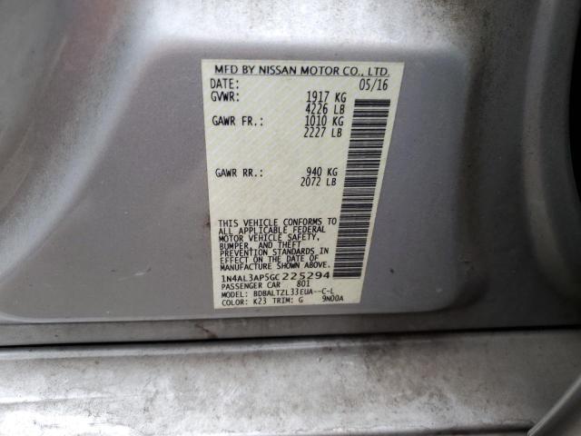 Продажа на аукционе авто 2016 Nissan Altima 2.5, vin: 1N4AL3AP5GC225294, номер лота: 40011503