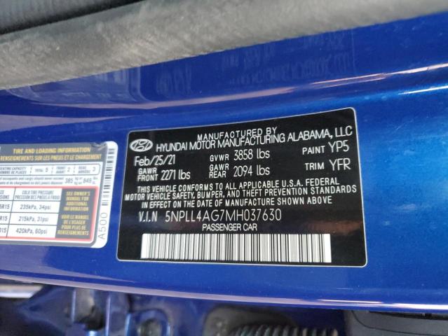 Продажа на аукционе авто 2021 Hyundai Elantra Se, vin: 5NPLL4AG7MH037630, номер лота: 40321463