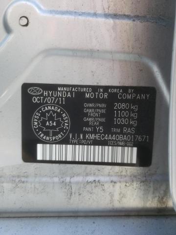 39887283 :رقم المزاد ، KMHEC4A40BA017671 vin ، 2011 Hyundai Sonata Hybrid مزاد بيع