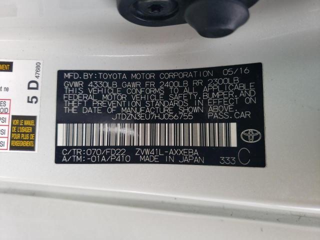 40312933 :رقم المزاد ، JTDZN3EU7HJ056755 vin ، 2017 Toyota Prius V مزاد بيع