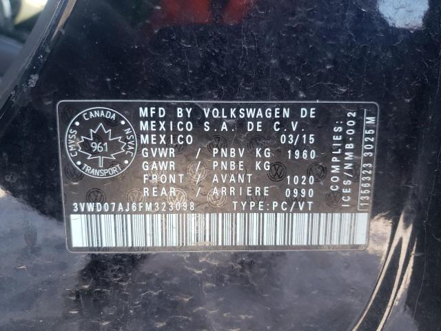 Aukcja sprzedaży 2015 Volkswagen Jetta Se, vin: 3VWD07AJ6FM323098, numer aukcji: 40601723