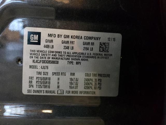 2016 Buick Encore Convenience მანქანა იყიდება აუქციონზე, vin: KL4CJFSB3GB588030, აუქციონის ნომერი: 39270693