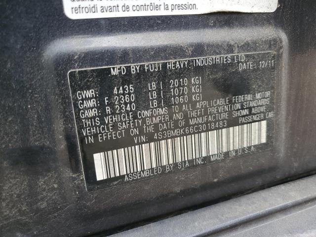 2012 Subaru Legacy 2.5i Limited მანქანა იყიდება აუქციონზე, vin: 4S3BMBK66C3018483, აუქციონის ნომერი: 40460353