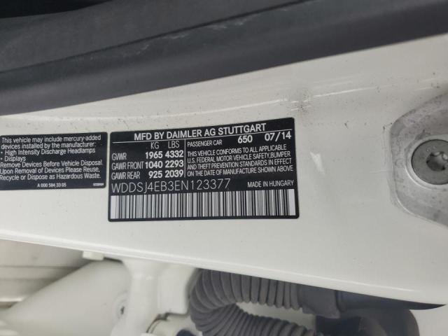 Aukcja sprzedaży 2014 Mercedes-benz Cla 250, vin: WDDSJ4EB3EN123377, numer aukcji: 39305603