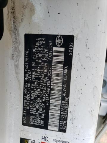 39925773 :رقم المزاد ، 4T1BE46K38U739230 vin ، 2008 Toyota Camry Ce مزاد بيع