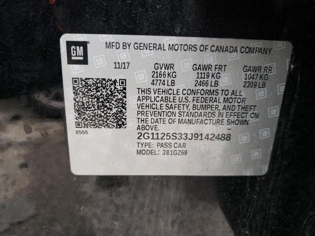 Aukcja sprzedaży 2018 Chevrolet Impala Premier, vin: 2G1125S33J9142488, numer aukcji: 40472223