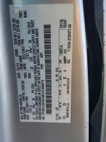 Продажа на аукционе авто 2014 Ford Escape Se, vin: 1FMCU0GX4EUC98875, номер лота: 38745193