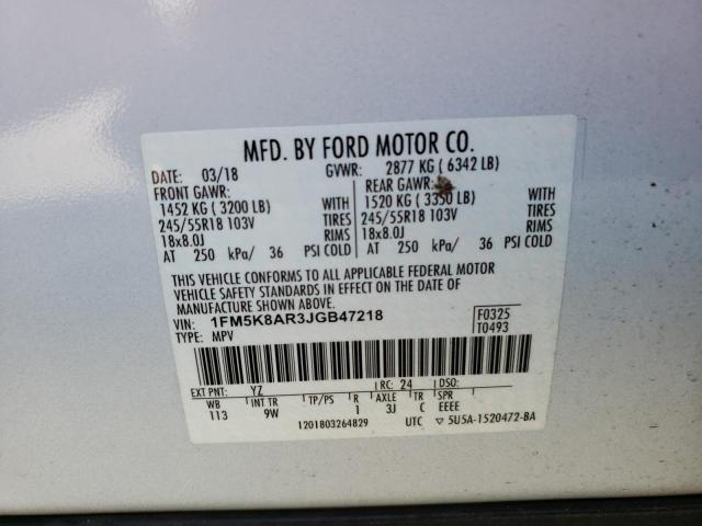 Продаж на аукціоні авто 2018 Ford Explorer Police Interceptor, vin: 1FM5K8AR3JGB47218, номер лоту: 40579863