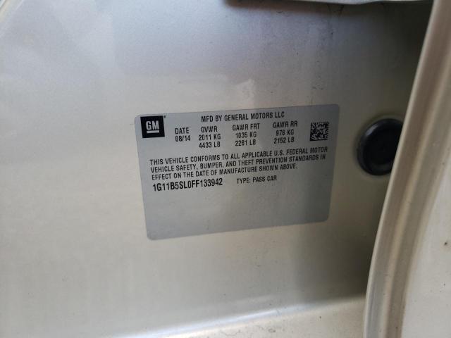 40461723 :رقم المزاد ، 1G11B5SL0FF133942 vin ، 2015 Chevrolet Malibu Ls مزاد بيع