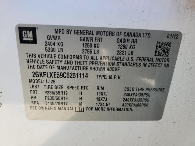 Продаж на аукціоні авто 2012 Gmc Terrain Slt, vin: 2GKFLXE59C6251114, номер лоту: 40286963