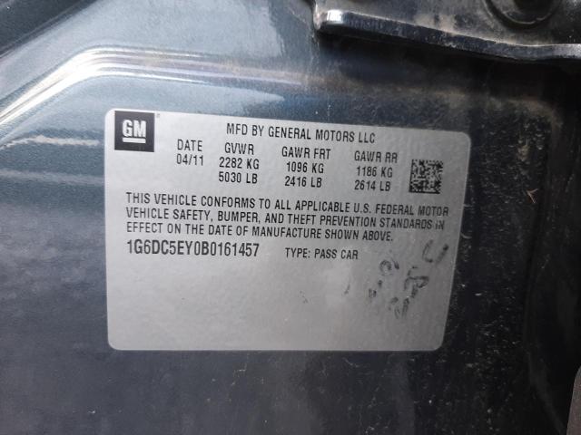 2011 Cadillac Cts მანქანა იყიდება აუქციონზე, vin: 1G6DC5EY0B0161457, აუქციონის ნომერი: 39112223