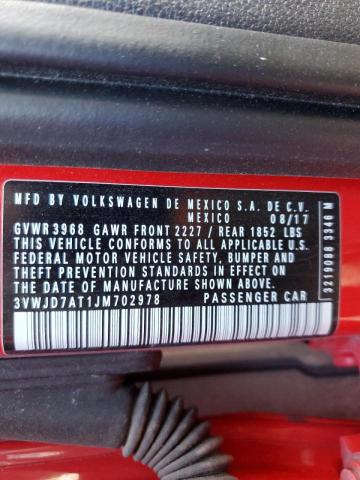Aukcja sprzedaży 2018 Volkswagen Beetle Se, vin: 3VWJD7AT1JM702978, numer aukcji: 40578723
