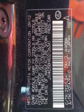 Aukcja sprzedaży 2013 Lexus Ct 200, vin: JTHKD5BHXD2126341, numer aukcji: 40966553