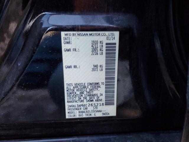 2014 Nissan Altima 2.5 მანქანა იყიდება აუქციონზე, vin: 1N4AL3AP6EC265218, აუქციონის ნომერი: 41011383