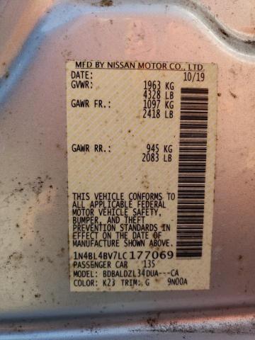 41177003 :رقم المزاد ، 1N4BL4BV7LC177069 vin ، 2020 Nissan Altima S مزاد بيع