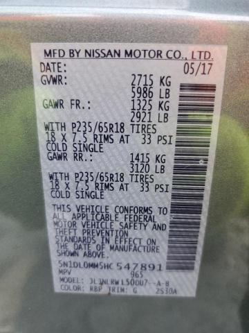 Aukcja sprzedaży 2017 Infiniti Qx60, vin: 5N1DL0MM5HC547891, numer aukcji: 40980423