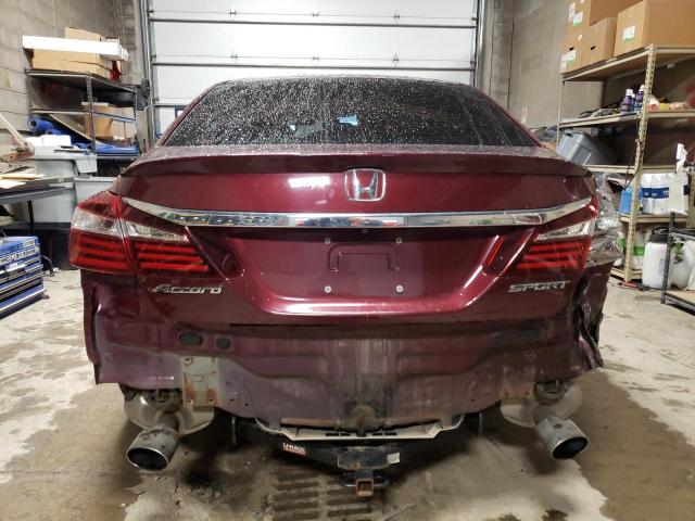 2017 Honda Accord Sport მანქანა იყიდება აუქციონზე, vin: 1HGCR2F53HA143596, აუქციონის ნომერი: 40468083