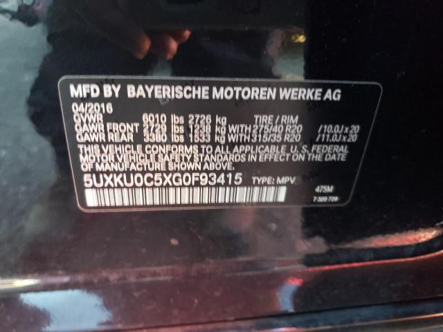 Продажа на аукционе авто 2016 Bmw X6 Sdrive35i, vin: 5UXKU0C5XG0F93415, номер лота: 39377443