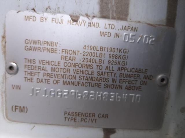 41008213 :رقم المزاد ، JF1GG29682H836470 vin ، 2002 Subaru Impreza Wrx مزاد بيع
