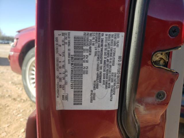 41484953 :رقم المزاد ، 2MEFM75W02X627059 vin ، 2002 Mercury Grand Marquis Ls مزاد بيع