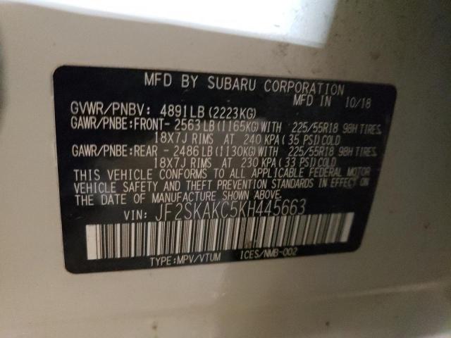 Продажа на аукционе авто 2019 Subaru Forester Sport, vin: JF2SKAKC5KH445663, номер лота: 40575683