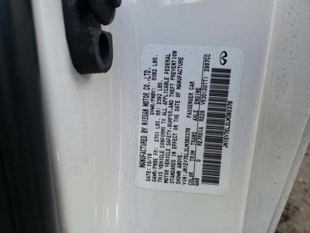41144003 :رقم المزاد ، JN1EV7EL2LM380378 vin ، 2020 Infiniti Q60 Pure مزاد بيع
