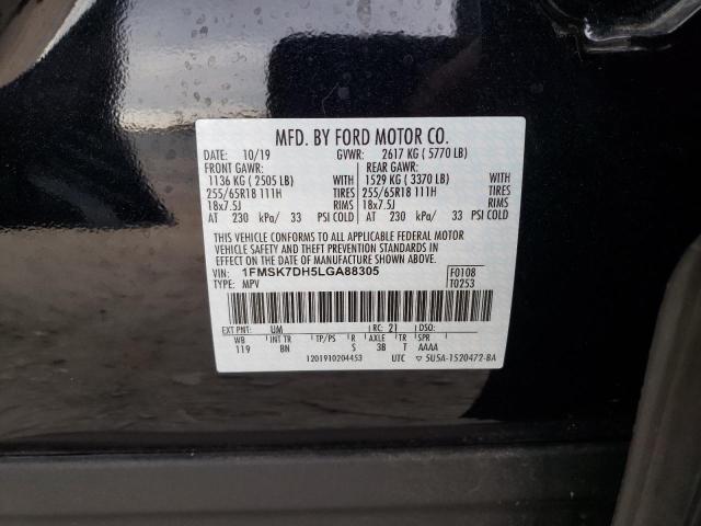 Aukcja sprzedaży 2020 Ford Explorer Xlt, vin: 1FMSK7DH5LGA88305, numer aukcji: 41440283