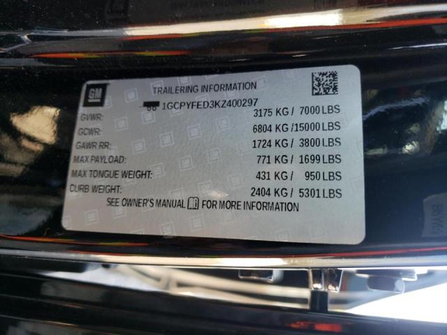 2019 Chevrolet Silverado K1500 Lt Trail Boss მანქანა იყიდება აუქციონზე, vin: 1GCPYFED3KZ400297, აუქციონის ნომერი: 41335113