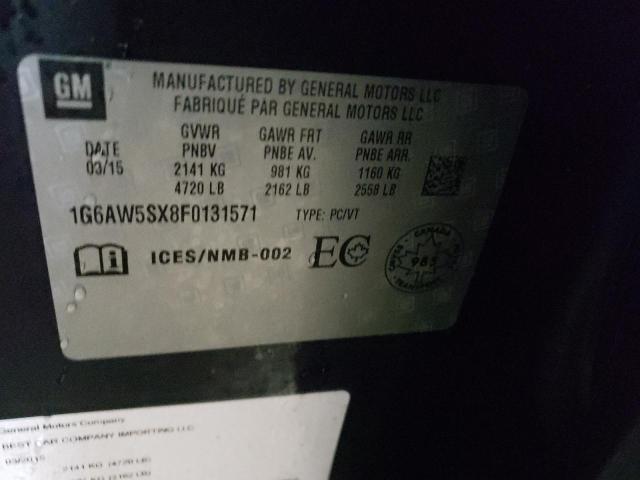 Продажа на аукционе авто 2015 Cadillac Cts, vin: 1G6AW5SX8F0131571, номер лота: 41025153