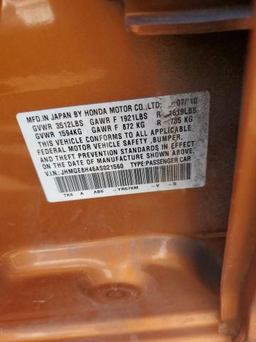 Aukcja sprzedaży 2010 Honda Fit Sport, vin: JHMGE8H46AS021560, numer aukcji: 41675913