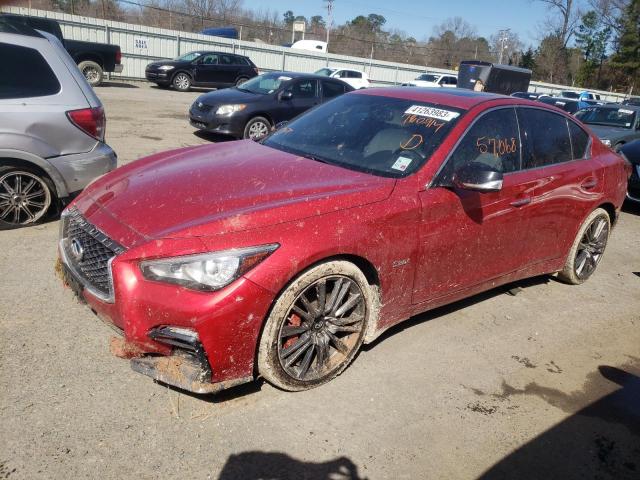 2019 Infiniti Q50 Red Sport 400 მანქანა იყიდება აუქციონზე, vin: JN1FV7AP0KM760914, აუქციონის ნომერი: 41263983