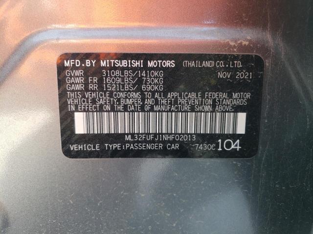 Продаж на аукціоні авто 2022 Mitsubishi Mirage G4 Es, vin: ML32FUFJ1NHF02013, номер лоту: 41347333
