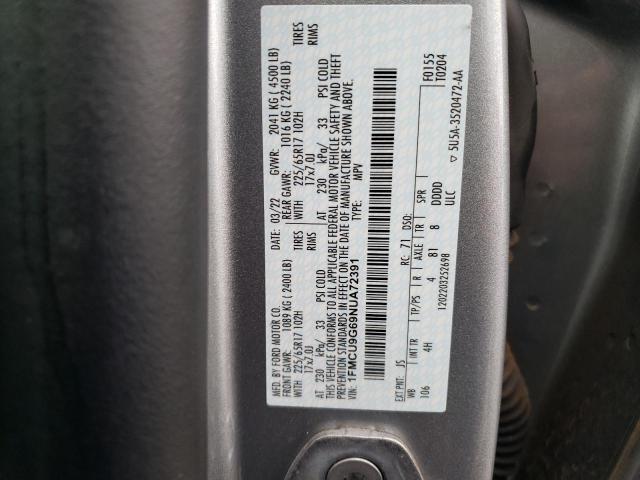 Aukcja sprzedaży 2022 Ford Escape Se, vin: 1FMCU9G69NUA72391, numer aukcji: 41568523