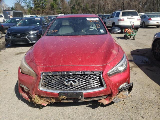 2019 Infiniti Q50 Red Sport 400 მანქანა იყიდება აუქციონზე, vin: JN1FV7AP0KM760914, აუქციონის ნომერი: 41263983