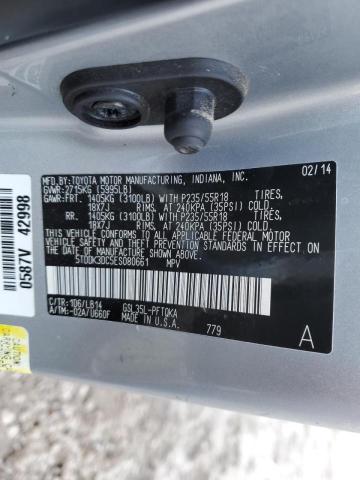 Aukcja sprzedaży 2014 Toyota Sienna Xle, vin: 5TDDK3DC5ES080661, numer aukcji: 70273982