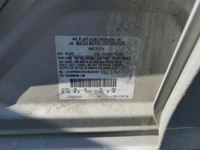 41864453 :رقم المزاد ، 1YVFP80C855M43547 vin ، 2005 Mazda 6 I مزاد بيع