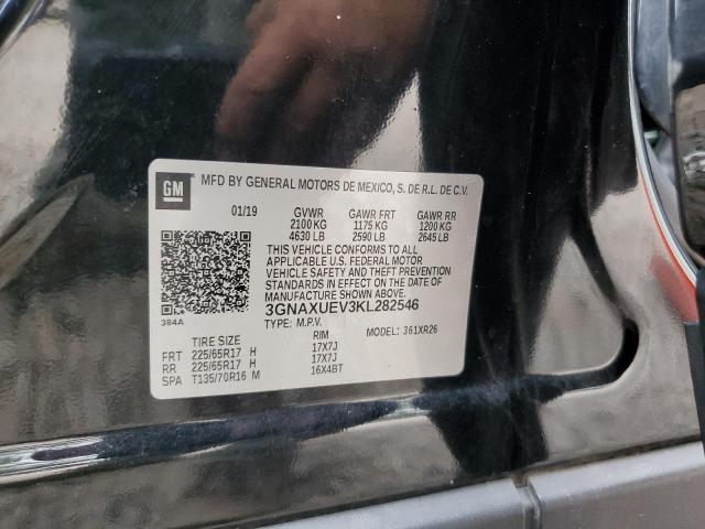Aukcja sprzedaży 2019 Chevrolet Equinox Lt, vin: 3GNAXUEV3KL282546, numer aukcji: 41939633