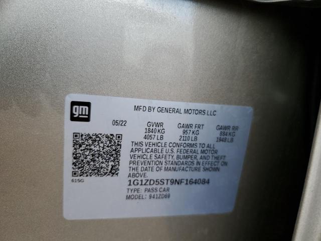 Aukcja sprzedaży 2022 Chevrolet Malibu Lt, vin: 1G1ZD5ST9NF164084, numer aukcji: 42235583