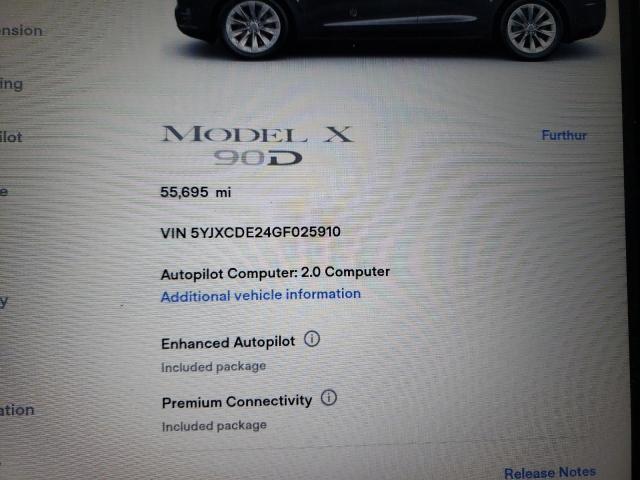 Продаж на аукціоні авто 2016 Tesla Model X, vin: 5YJXCDE24GF025910, номер лоту: 41699593
