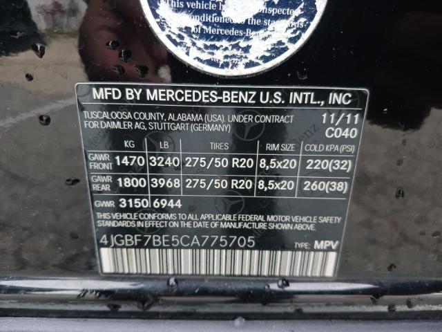 Продажа на аукционе авто 2012 Mercedes-benz Gl 450 4matic, vin: 4JGBF7BE5CA775705, номер лота: 42318033