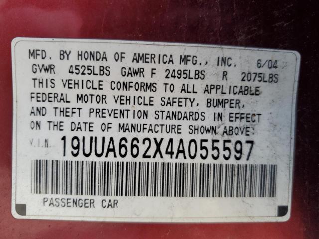 Продажа на аукционе авто 2004 Acura Tl, vin: 19UUA662X4A055597, номер лота: 41823203