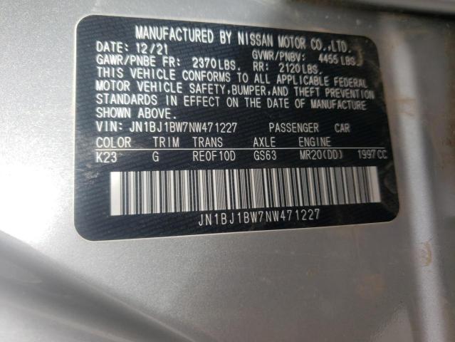 Продажа на аукционе авто 2022 Nissan Rogue Sport Sv, vin: JN1BJ1BW7NW471227, номер лота: 42366733