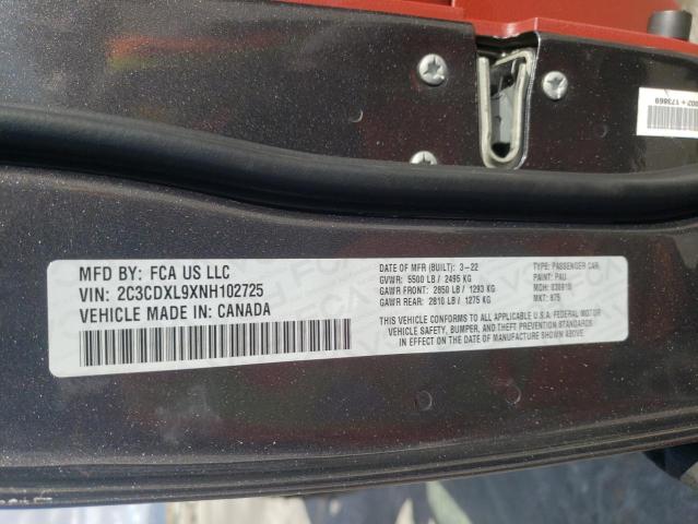 Продажа на аукционе авто 2022 Dodge Charger Srt Hellcat, vin: 2C3CDXL9XNH102725, номер лота: 42213193